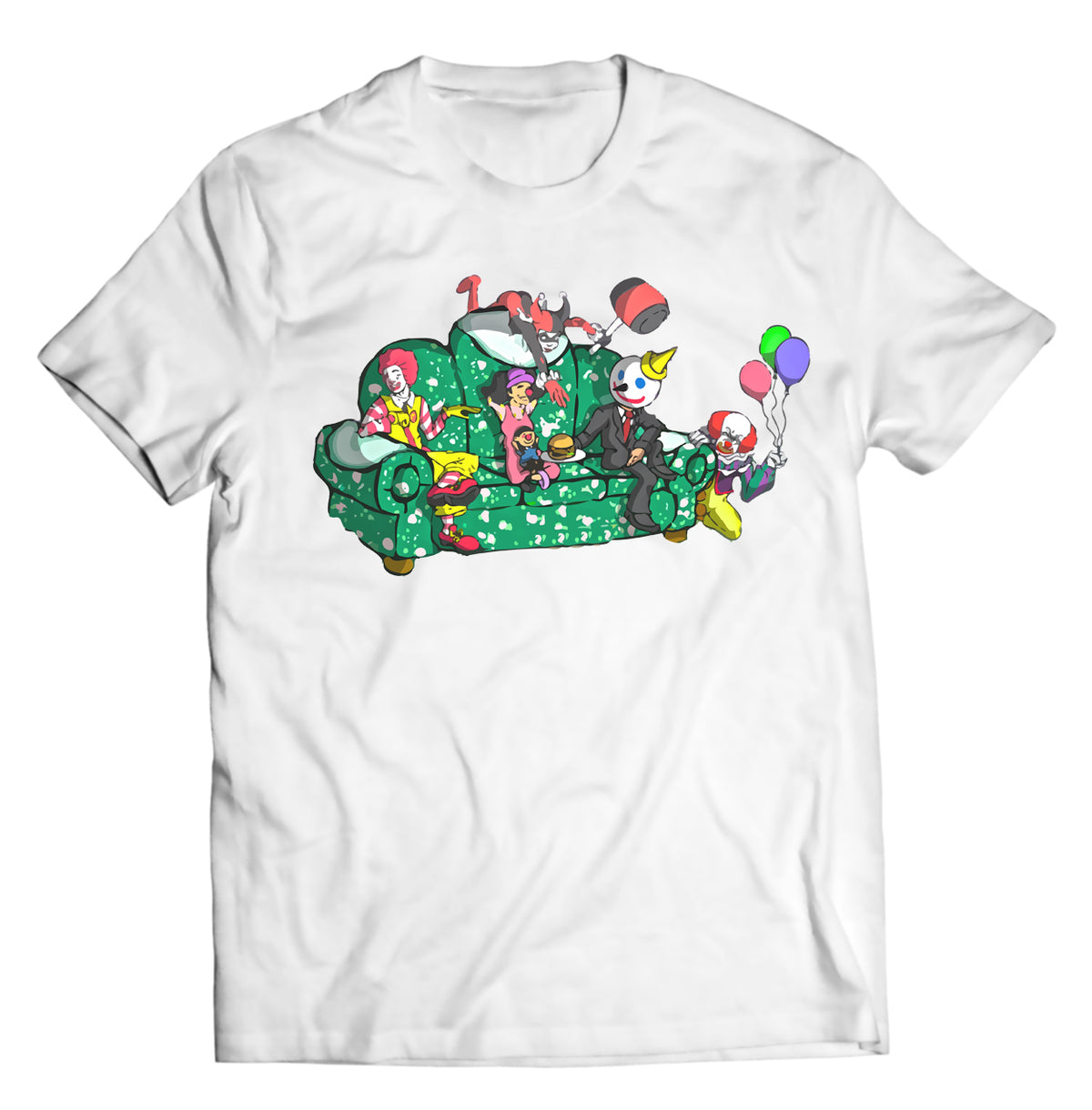 Unisex graphic T-shirt featuring an original humorous retro illustration