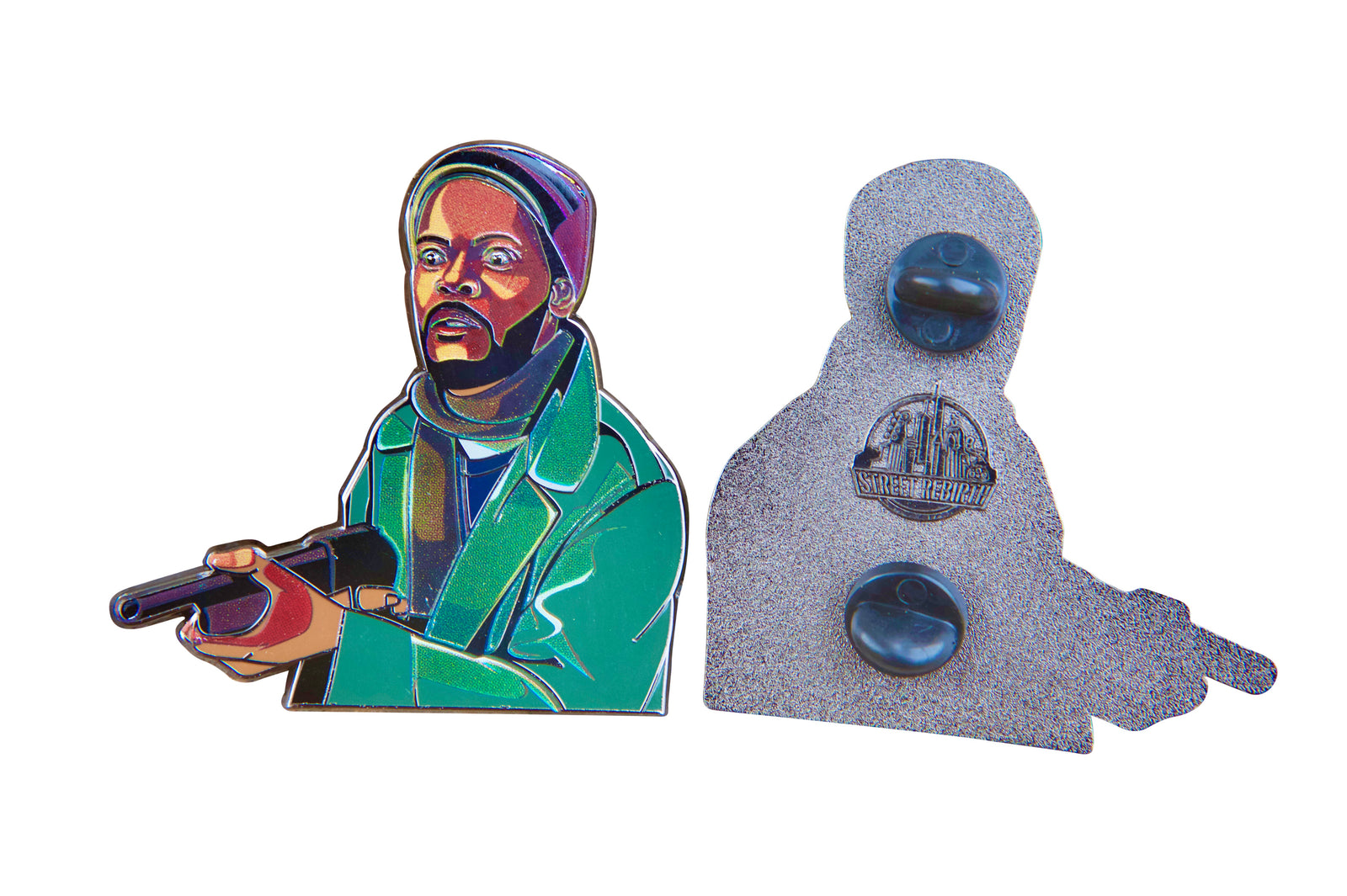 Samuel L. Jackson McDowell’s Robbery Enamel Pin – Iconic Coming to America Scene