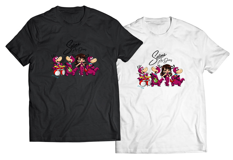 Selena y Los Dinos Shirt – Funny Dinosaur Band Graphic Tee – Selena Parody Shirt