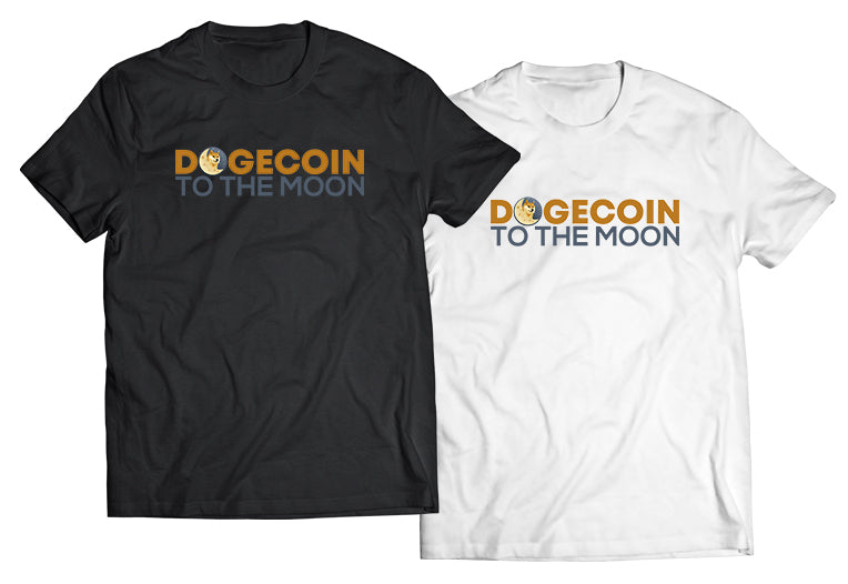 Doge Dogecoin To The Moon Shirt - Direct To Garment Quality Print - Unisex Shirt - Gift For Him or Her