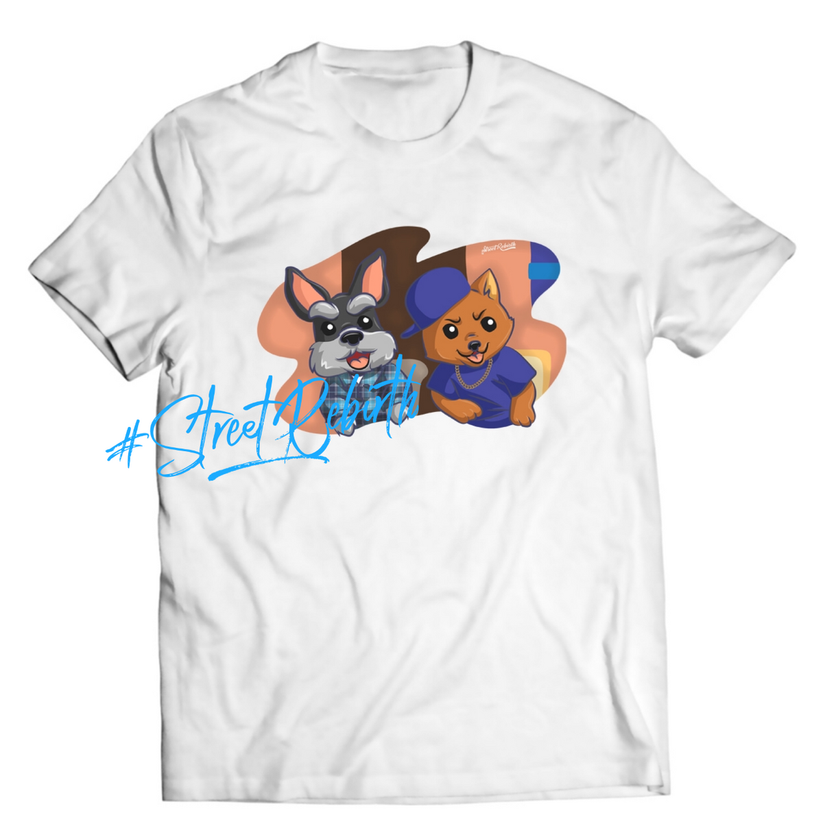 Unisex graphic T-shirt featuring an original animal-themed humorous retro illustration