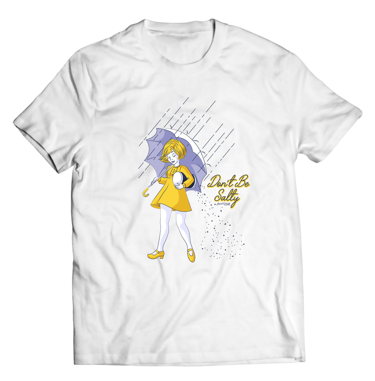 Unisex graphic T-shirt featuring an original humorous illustration