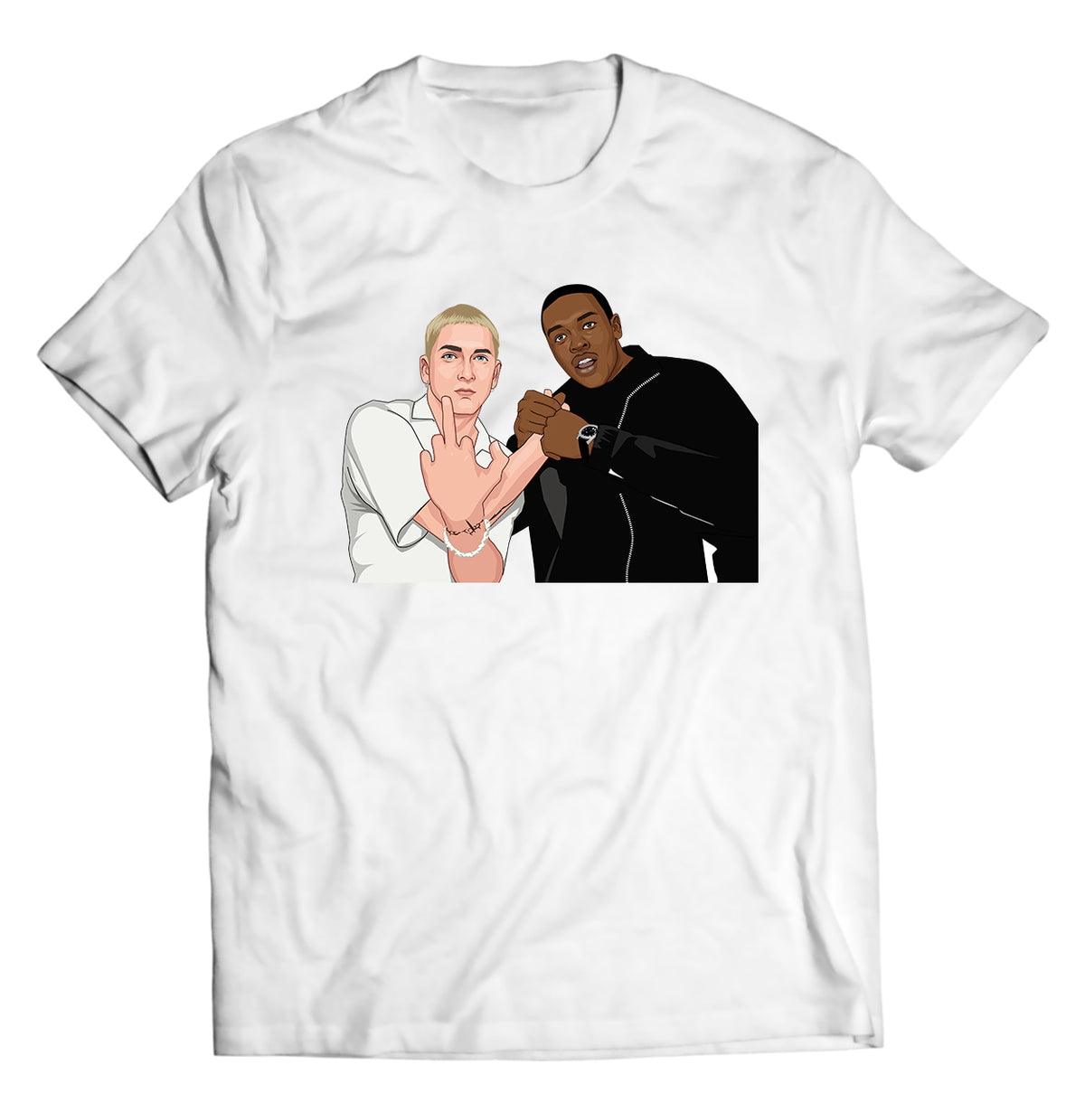 Unisex graphic T-shirt featuring an original hip hop music illustration