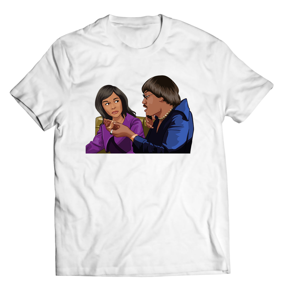 Unisex graphic T-shirt featuring an original humorous illustration