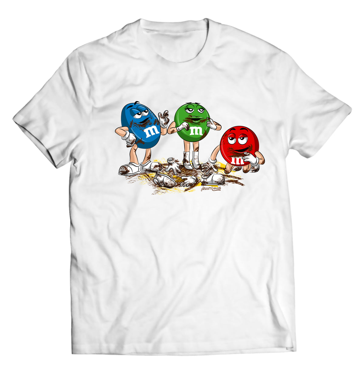 Unisex graphic T-shirt featuring an original spooky humorous illustration