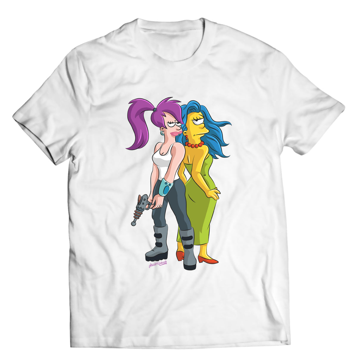 Unisex graphic T-shirt featuring an original humorous cartoon-style illustration
