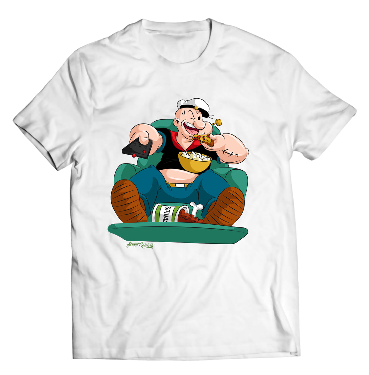 Unisex graphic T-shirt featuring an original humorous cartoon-style illustration
