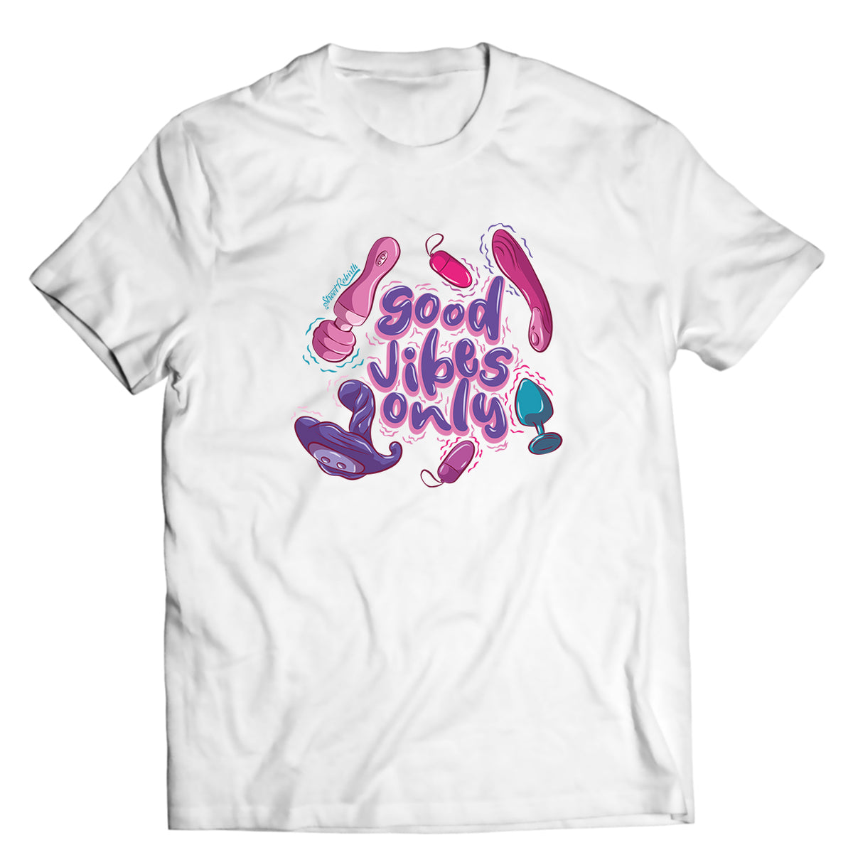 Unisex graphic T-shirt featuring an original colorful illustration