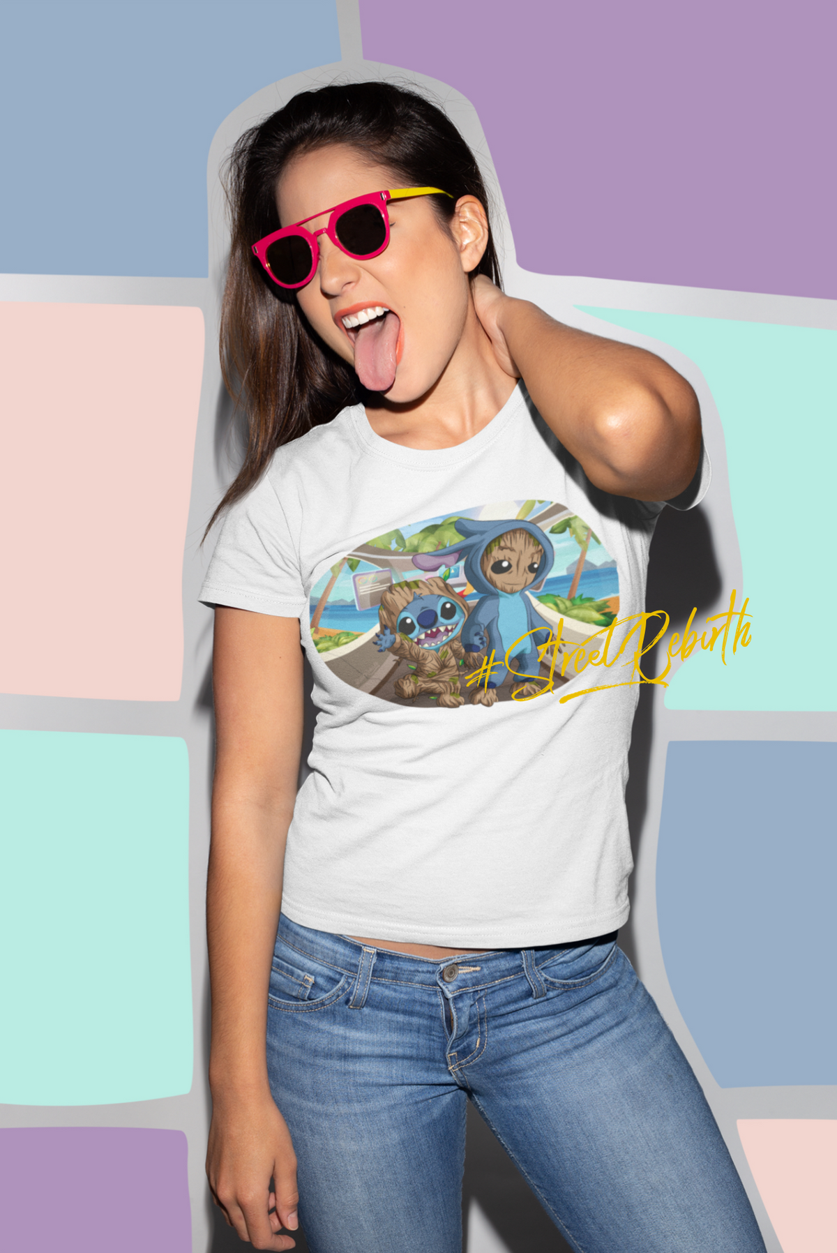 Unisex graphic T-shirt featuring an original humorous cartoon-style illustration