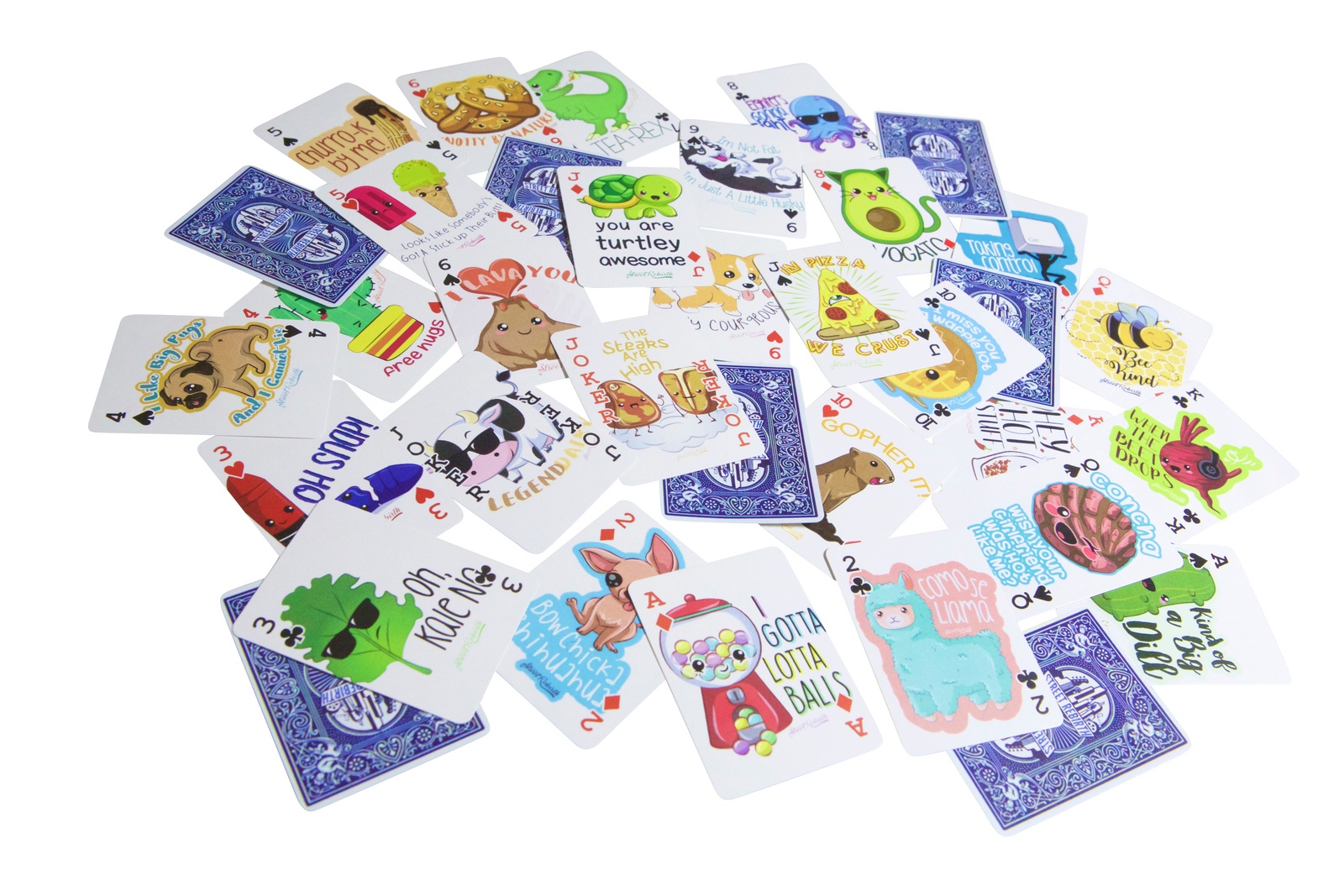 Mini playing card deck, Street Rebirth Puns Edition