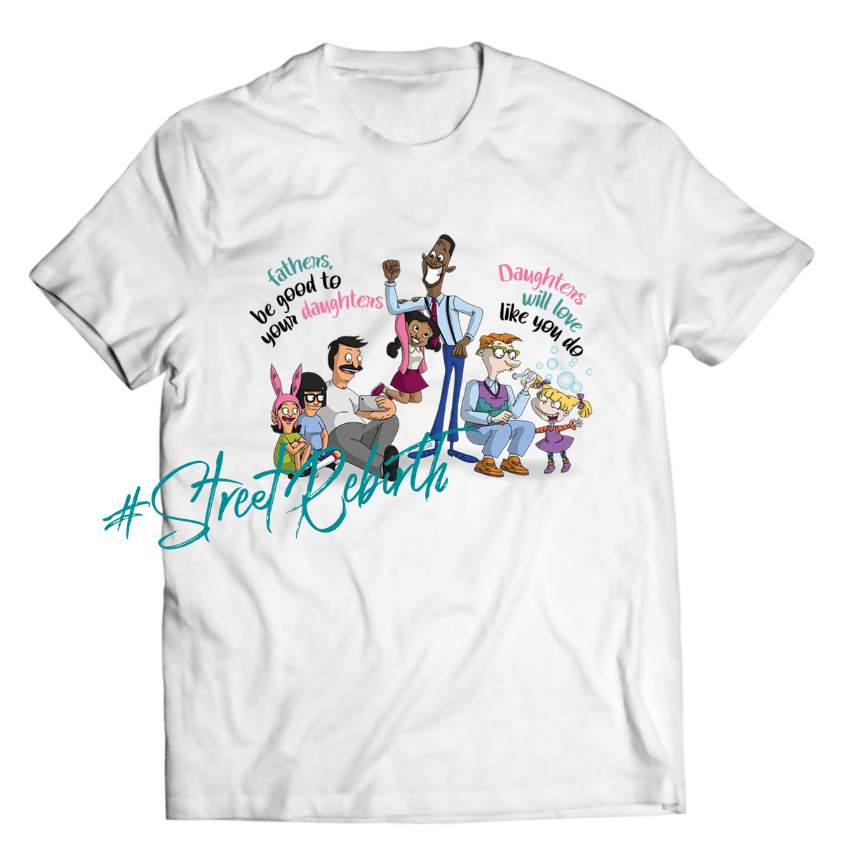 Unisex graphic T-shirt featuring an original colorful illustration