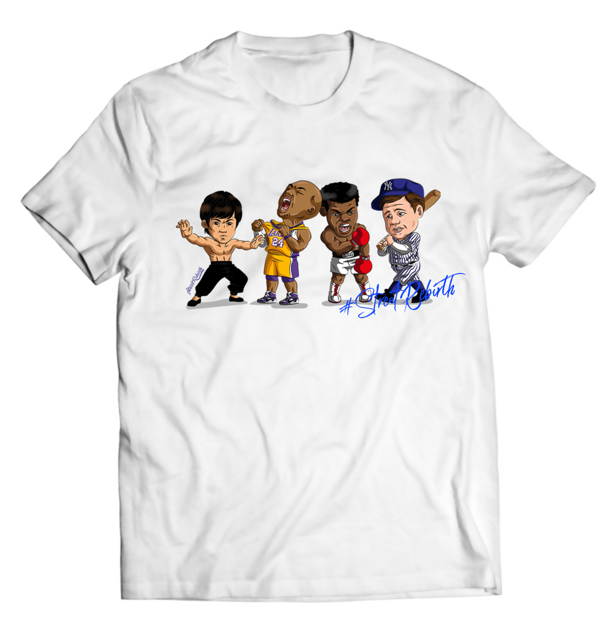 Unisex graphic T-shirt featuring an original colorful illustration