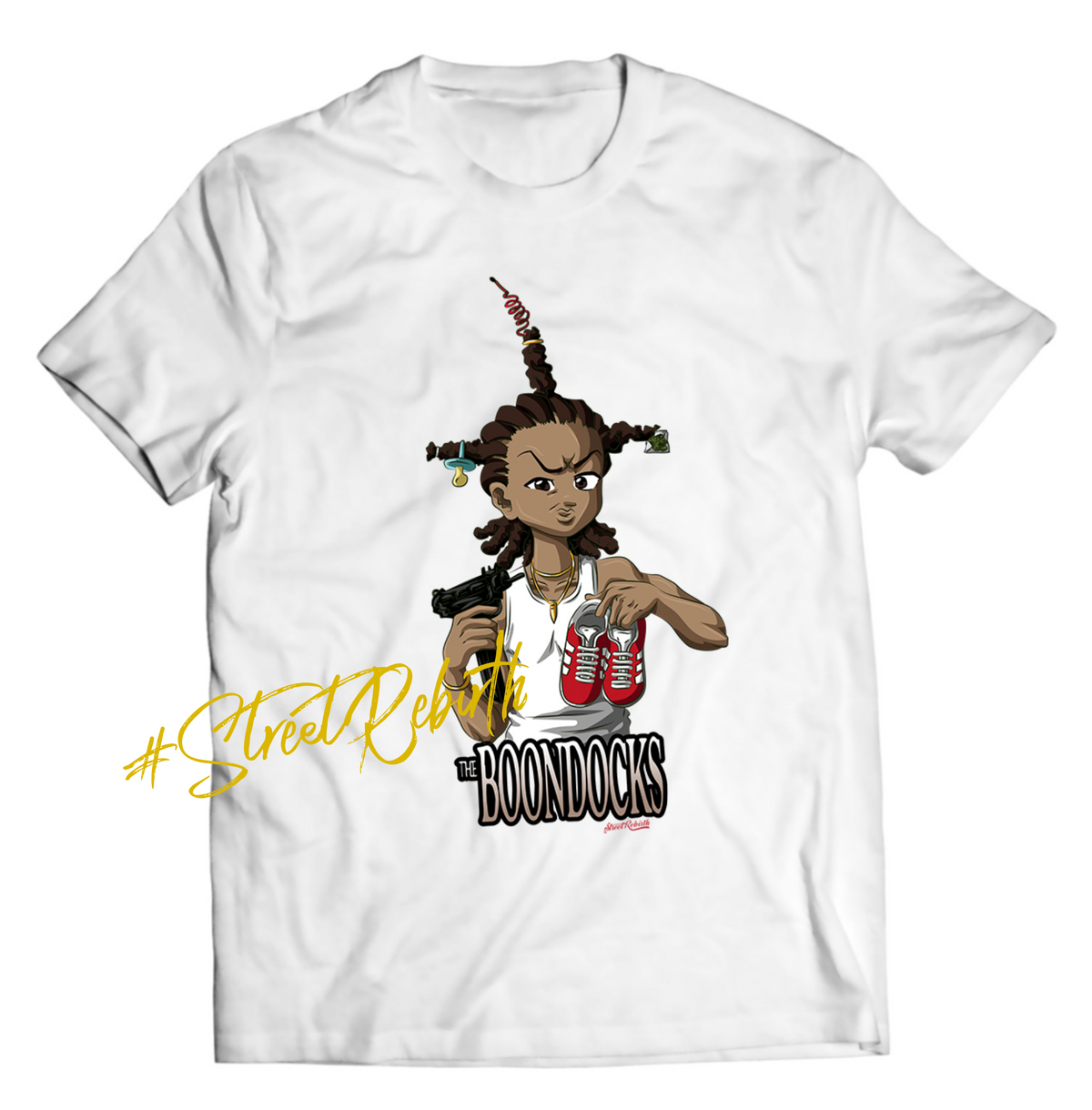 Unisex graphic T-shirt featuring an original humorous retro illustration