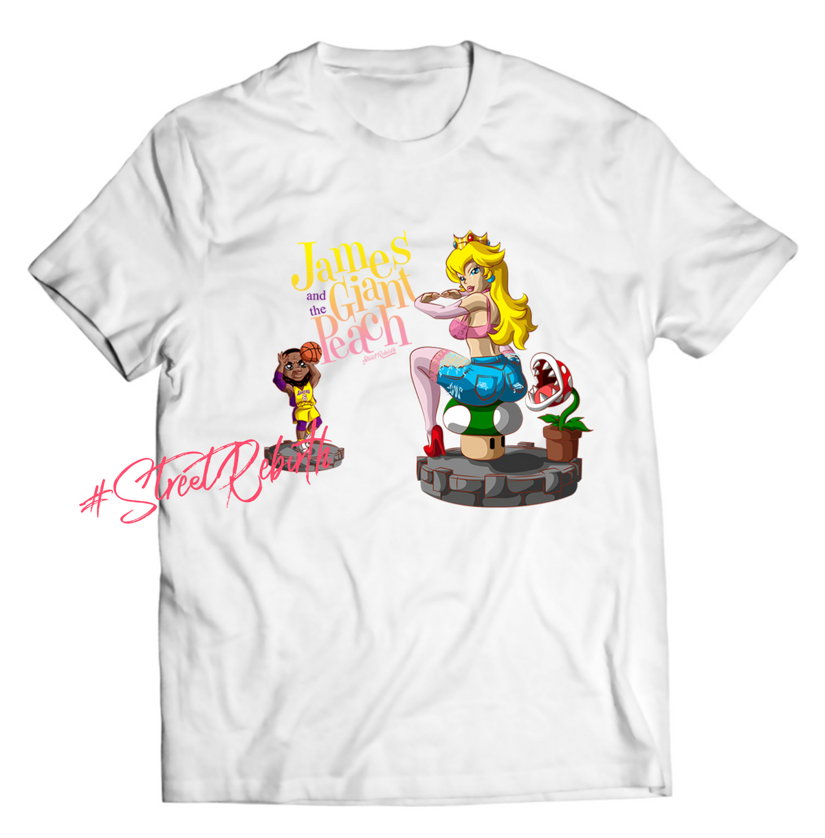 Unisex graphic T-shirt featuring an original humorous illustration