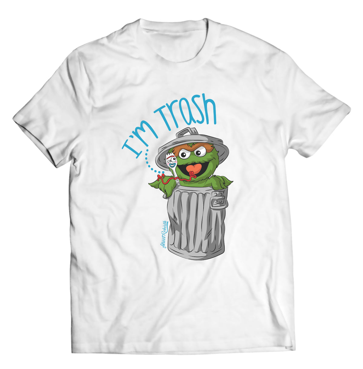 Unisex graphic T-shirt featuring an original humorous illustration