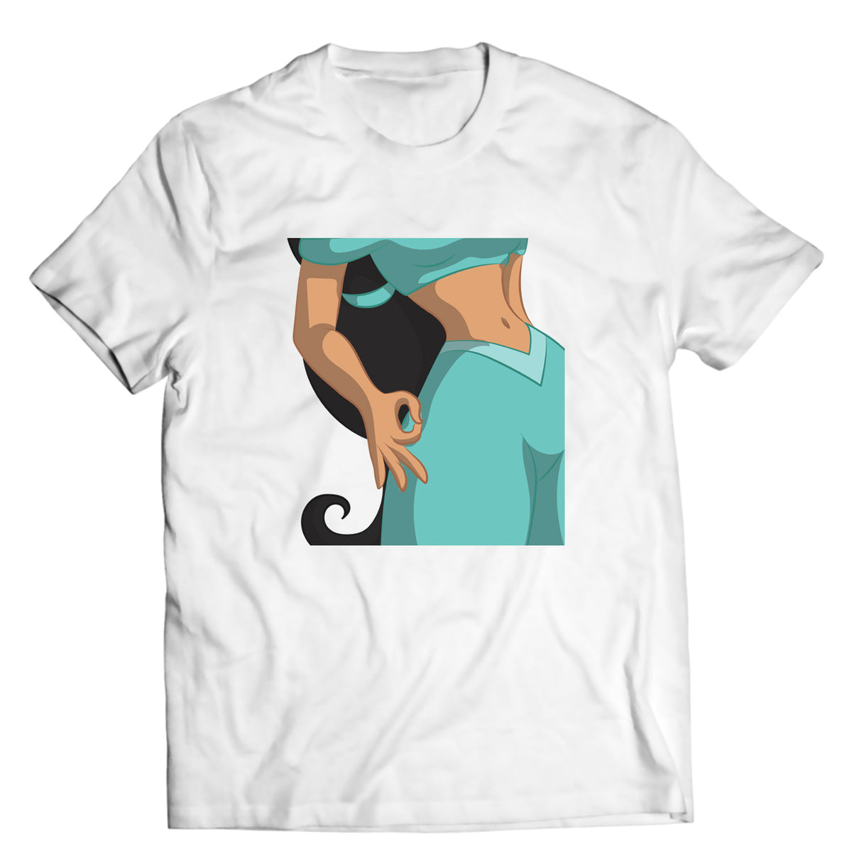 Unisex graphic T-shirt featuring an original humorous illustration