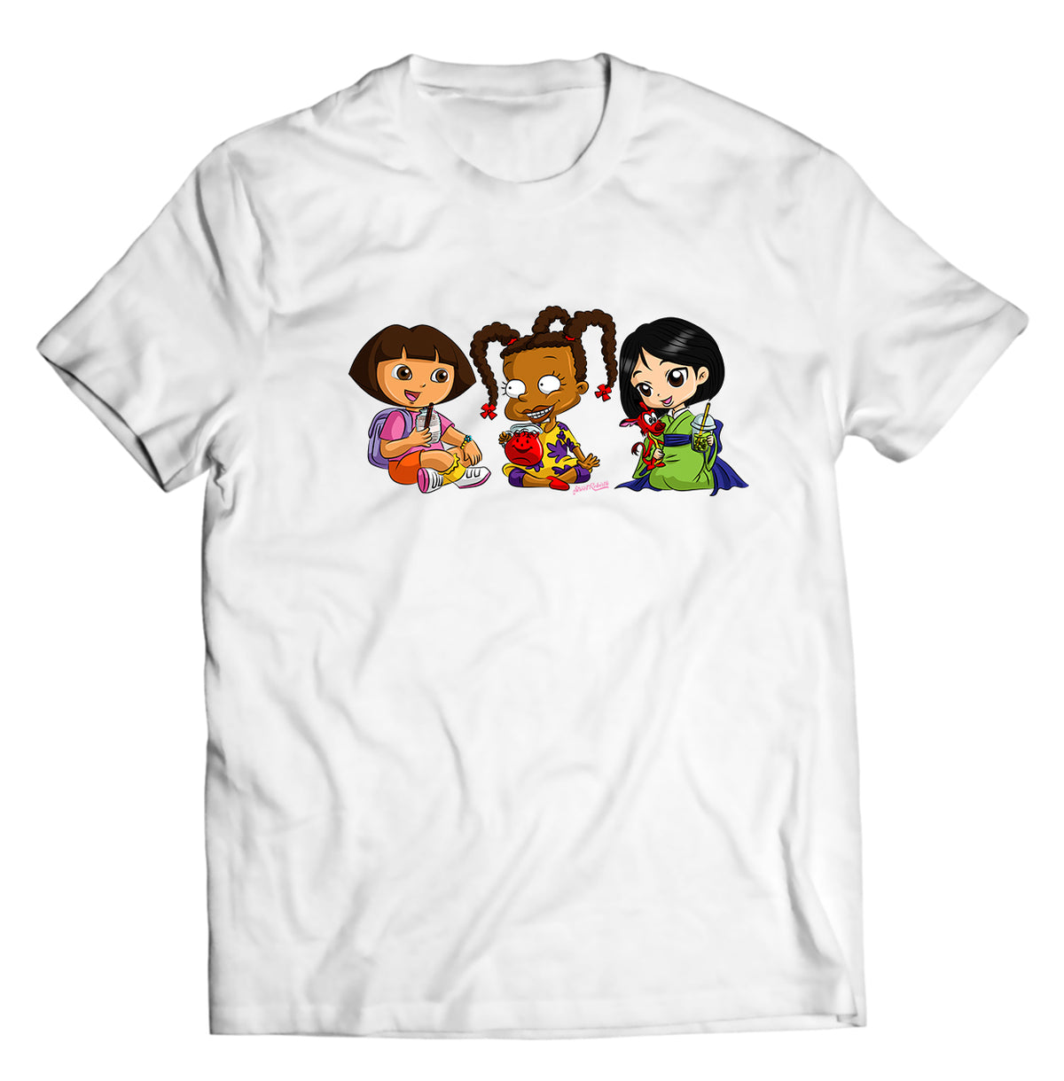 Unisex graphic T-shirt featuring an original humorous cartoon-style illustration