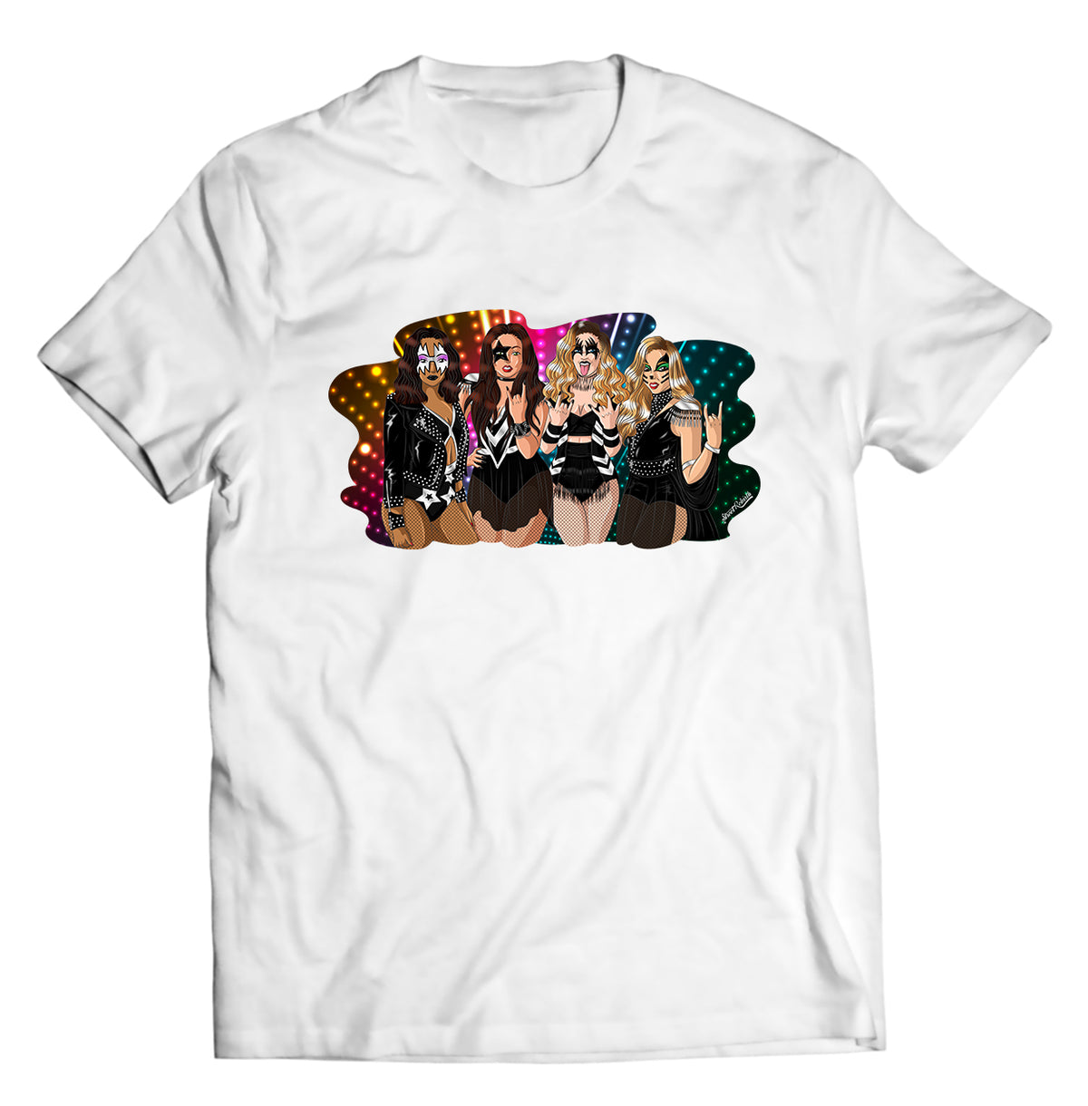 Unisex graphic T-shirt featuring an original music illustration