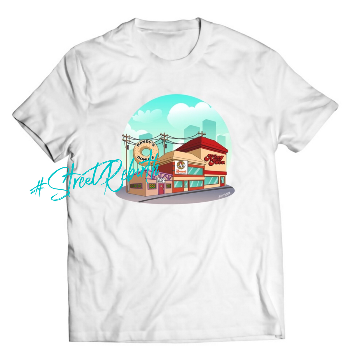Unisex graphic T-shirt featuring an original food-themed humorous illustration