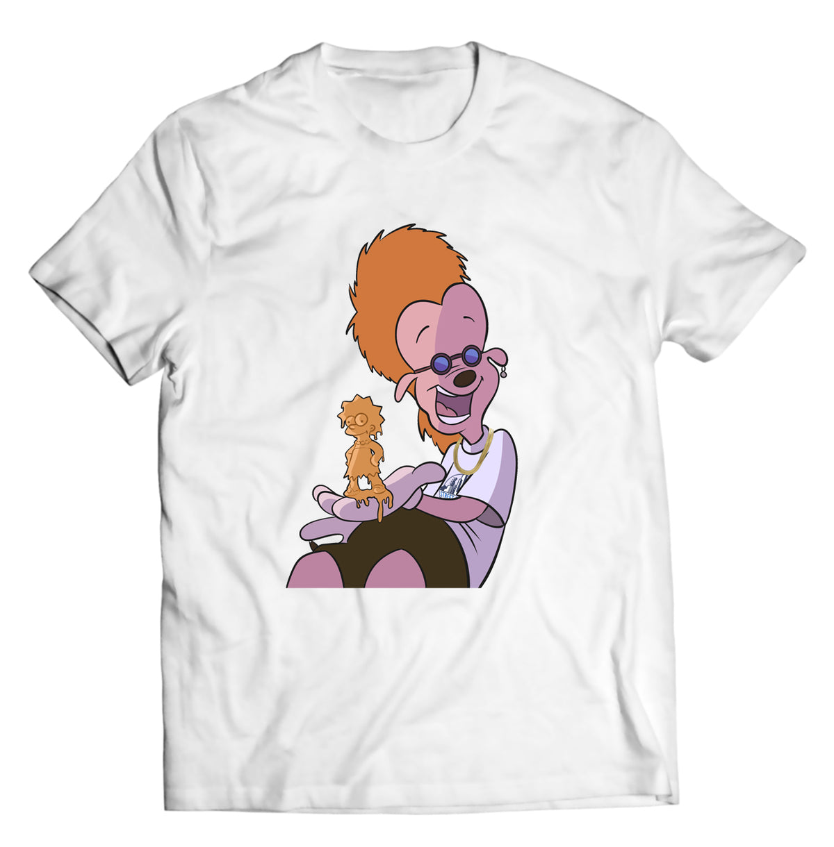 Unisex graphic T-shirt featuring an original humorous illustration