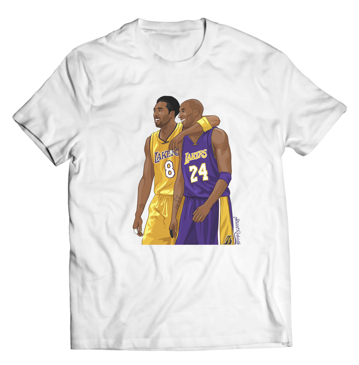 Unisex graphic T-shirt featuring an original colorful illustration