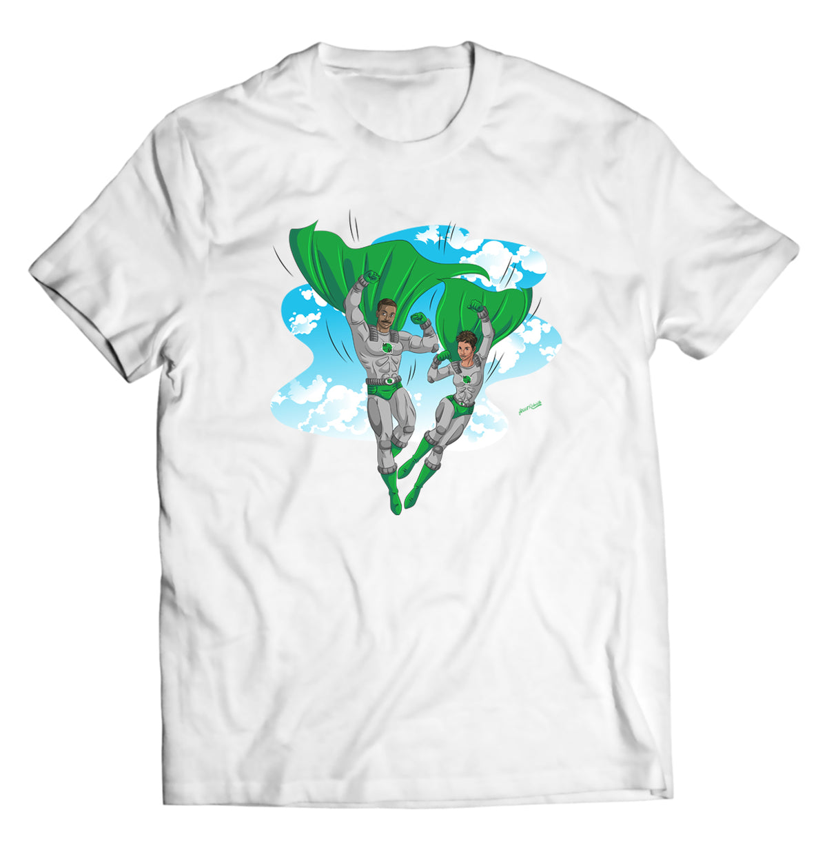 Unisex graphic T-shirt featuring an original hip hop humorous retro illustration