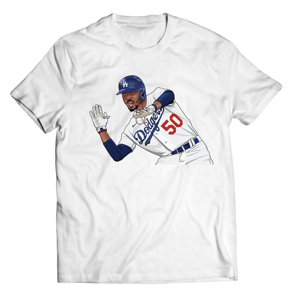 Unisex graphic T-shirt featuring an original baseball illustration