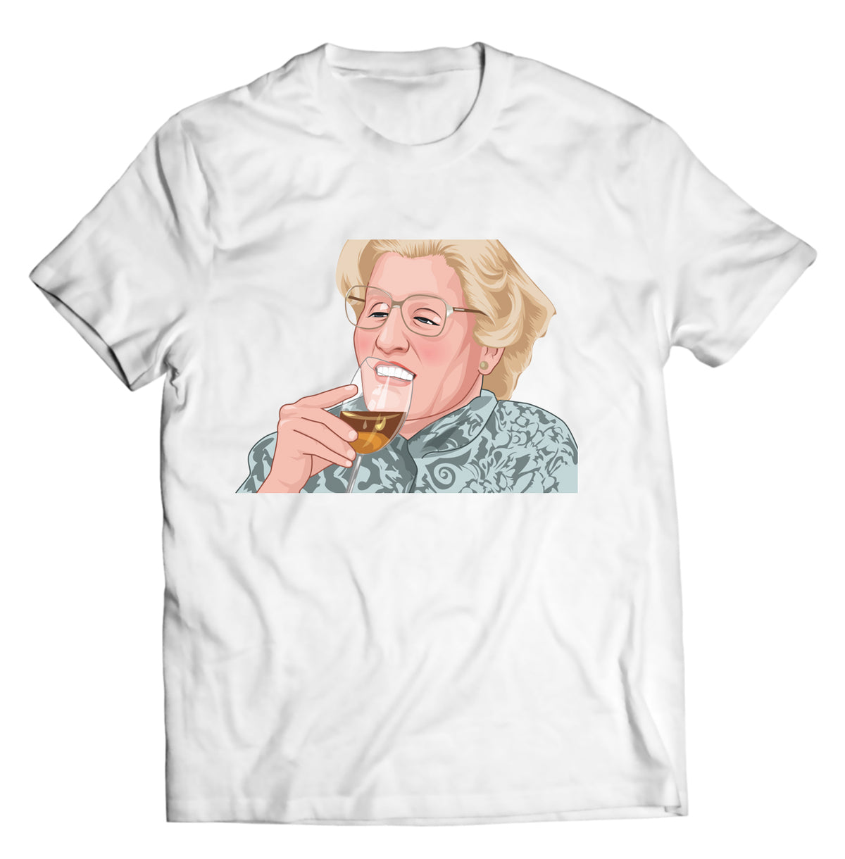 Unisex graphic T-shirt featuring an original humorous retro illustration