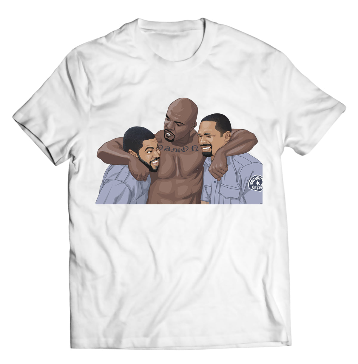 Unisex graphic T-shirt featuring an original humorous retro illustration