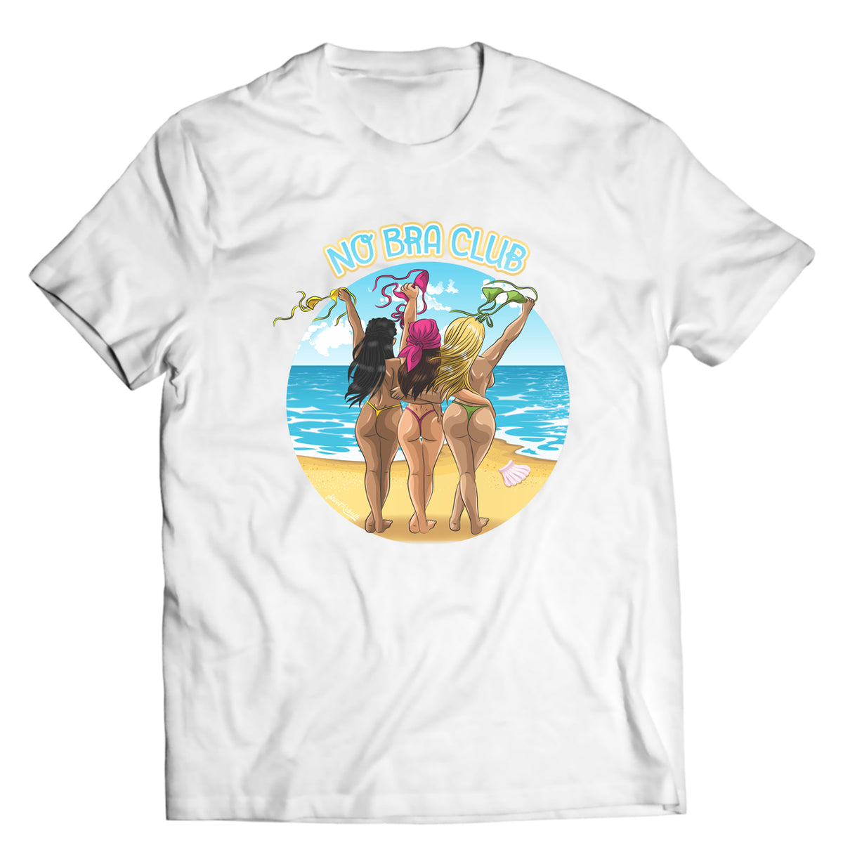 Unisex graphic T-shirt featuring an original humorous illustration