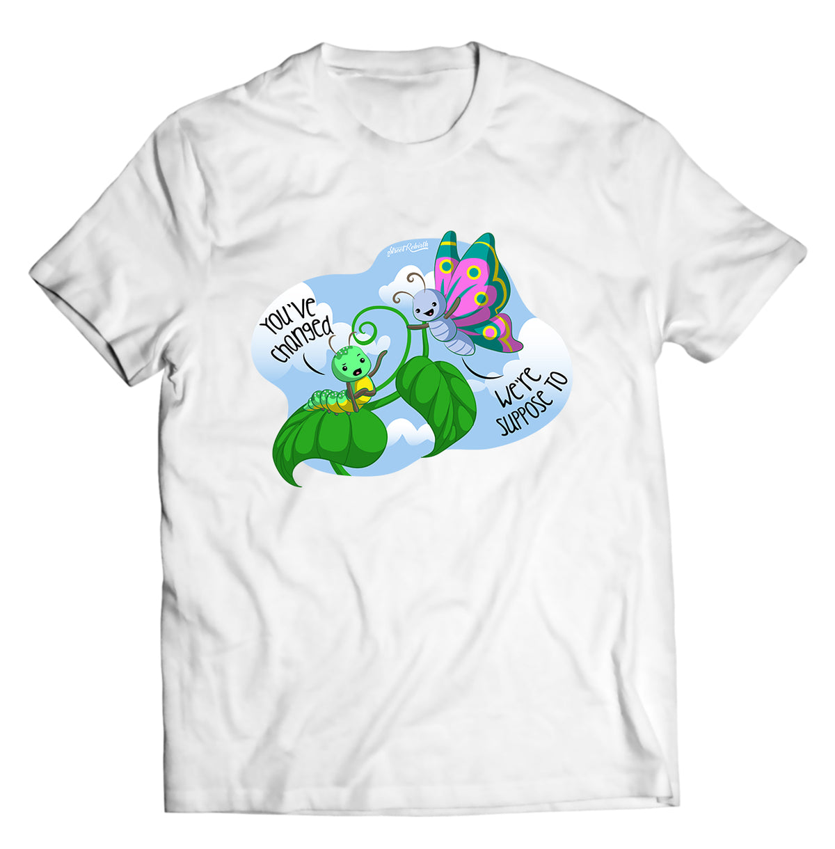 Unisex graphic T-shirt featuring an original humorous illustration