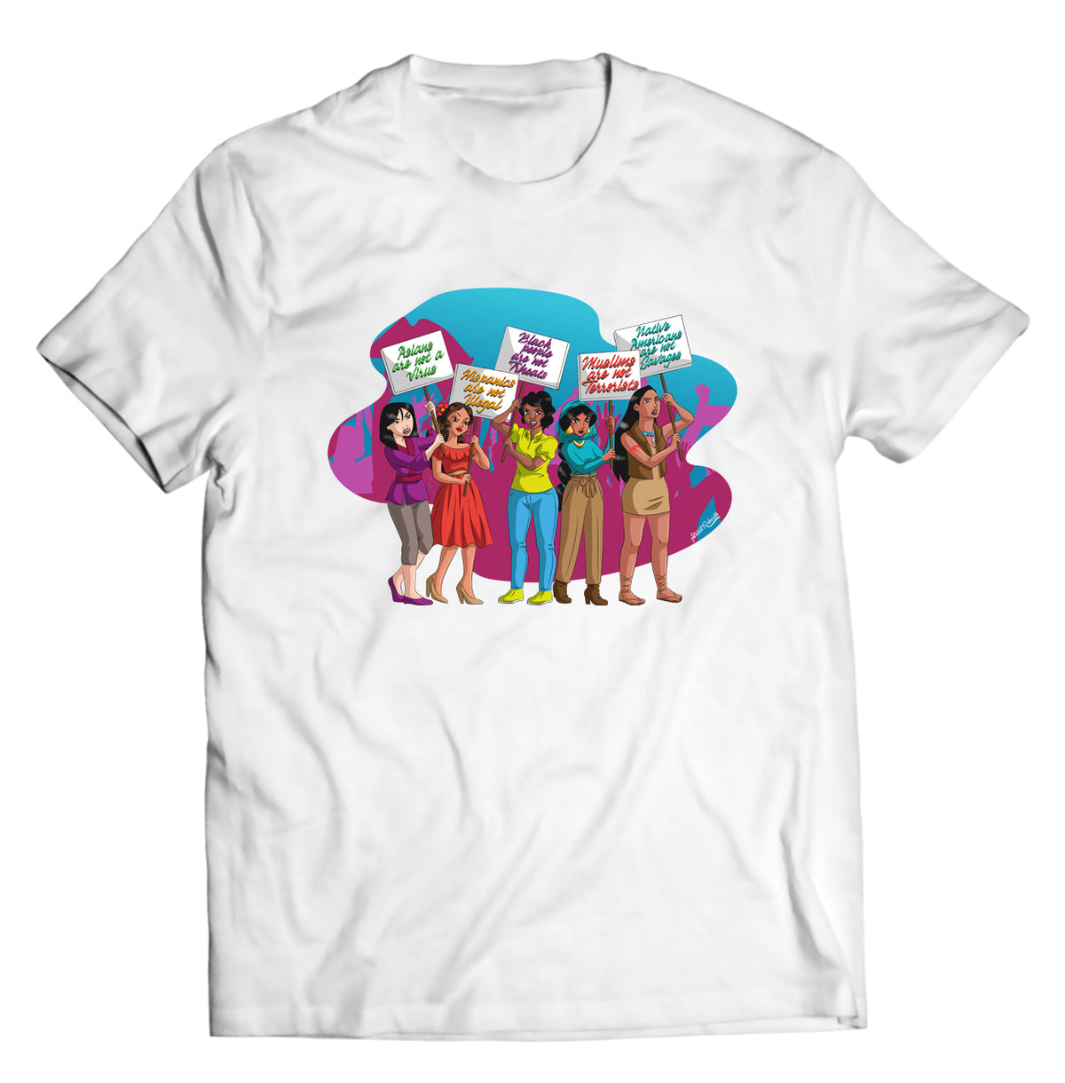 Unisex graphic T-shirt featuring an original humorous illustration