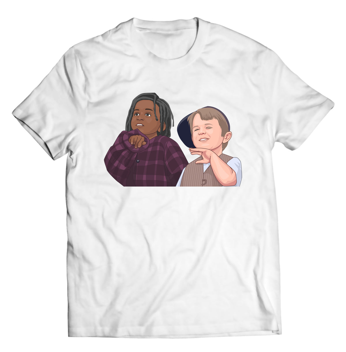 Unisex graphic T-shirt featuring an original humorous illustration