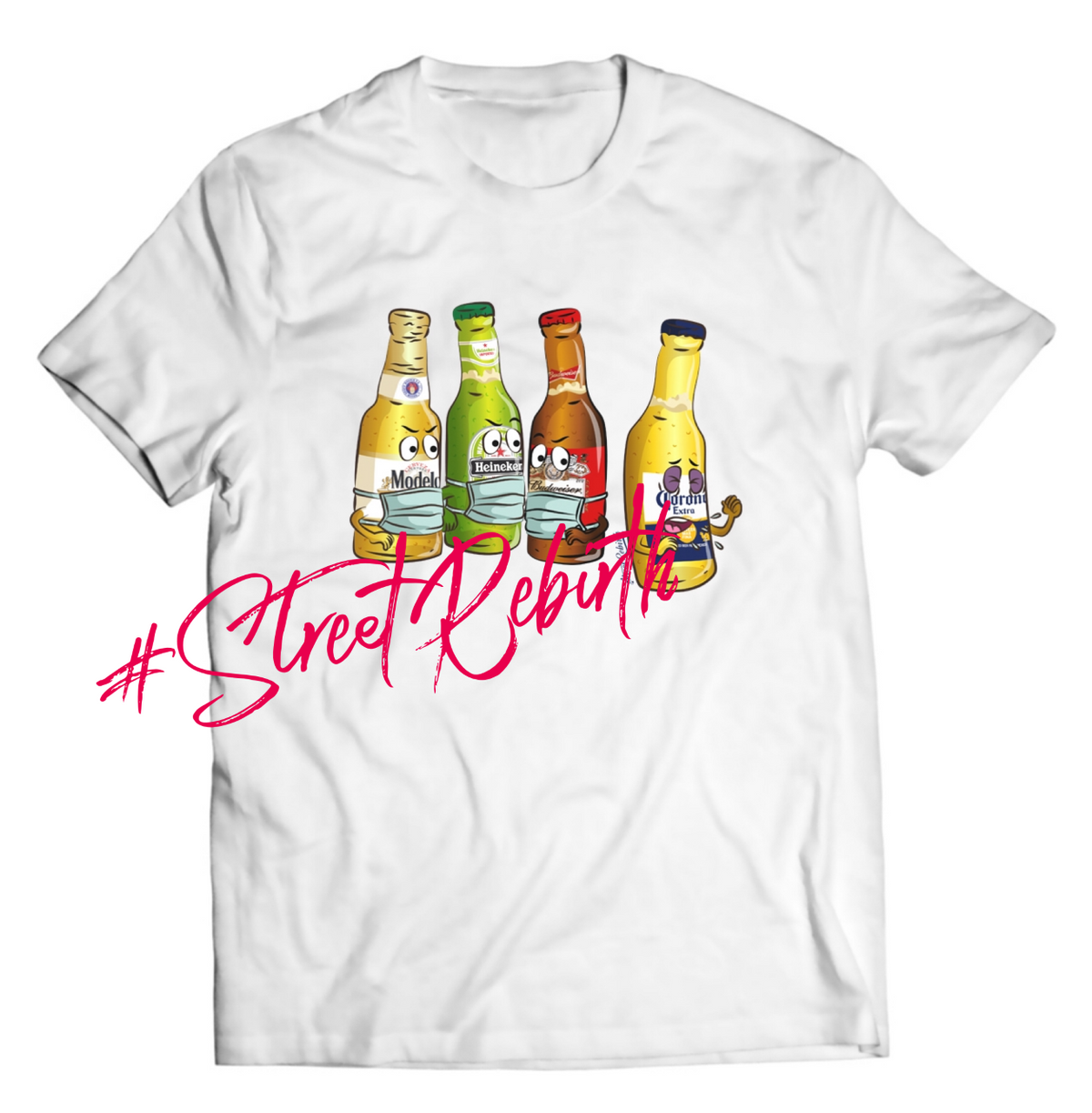 Unisex graphic T-shirt featuring an original humorous illustration