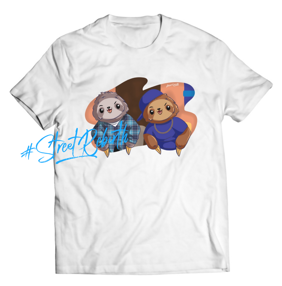 Unisex graphic T-shirt featuring an original animal-themed humorous retro illustration