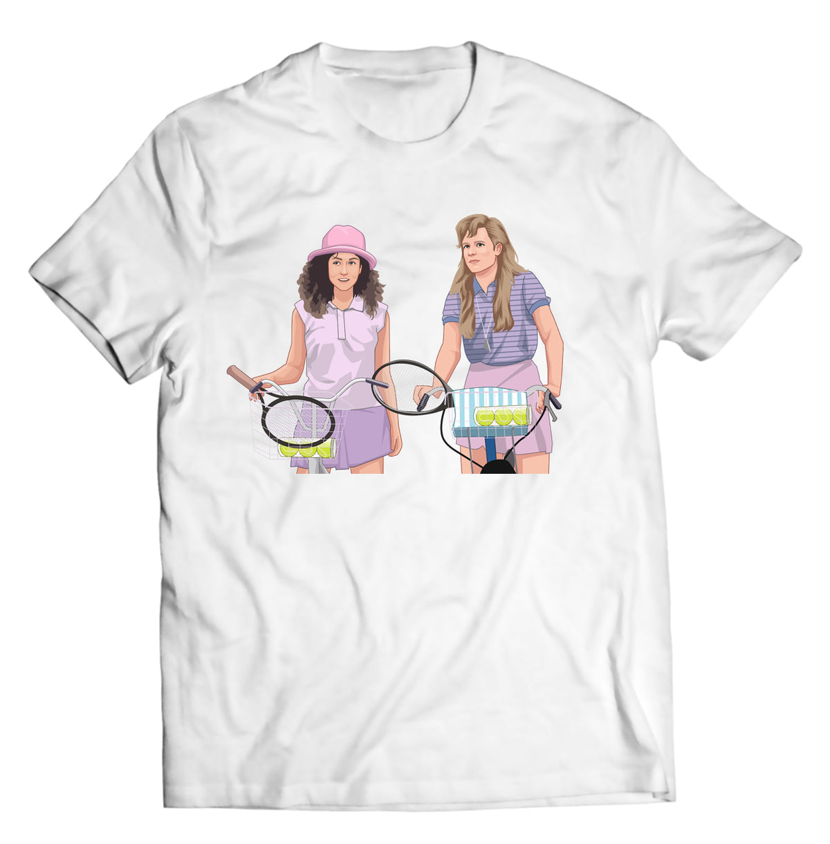 Unisex graphic T-shirt featuring an original humorous retro illustration
