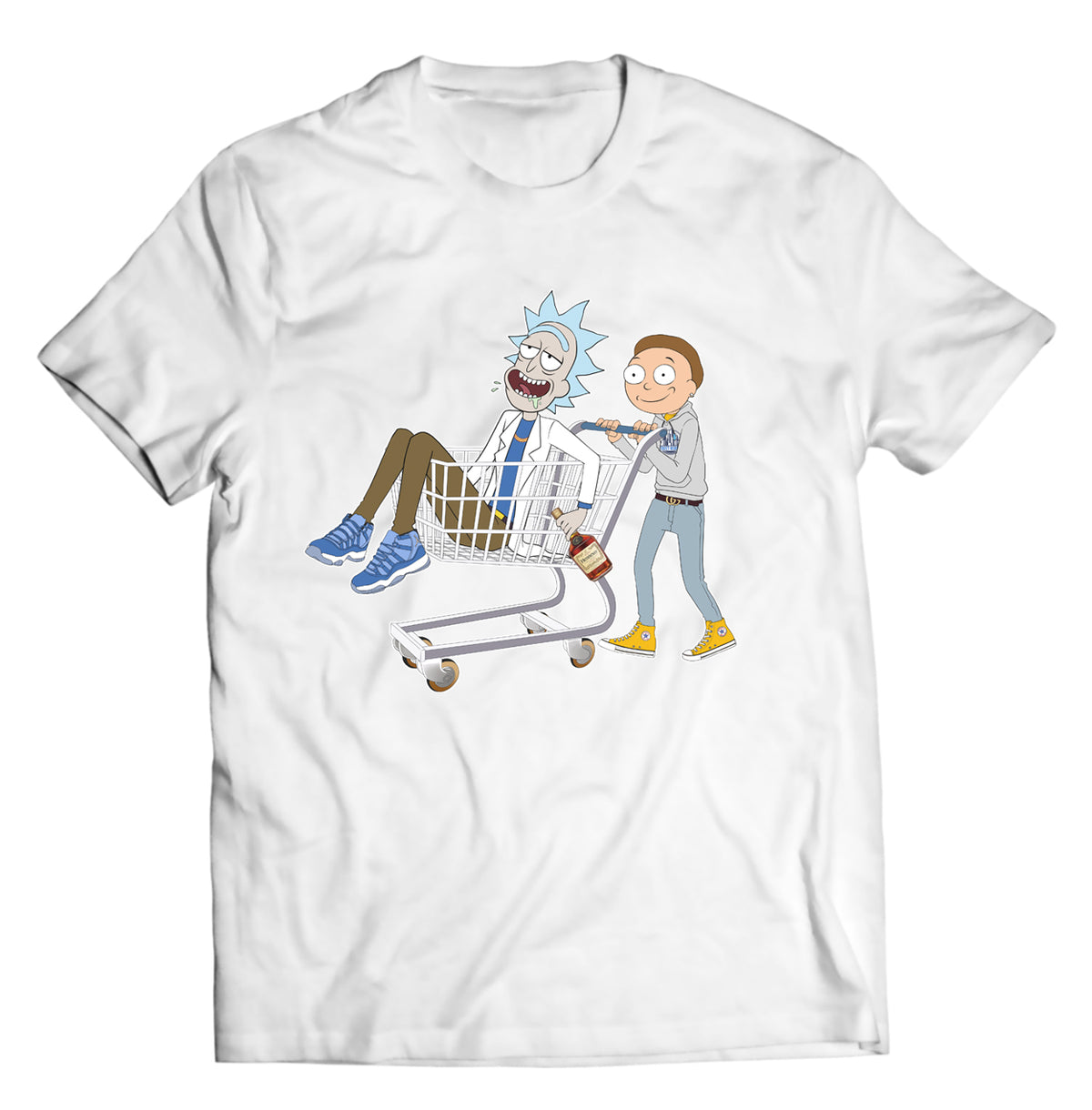 Unisex graphic T-shirt featuring an original music humorous illustration