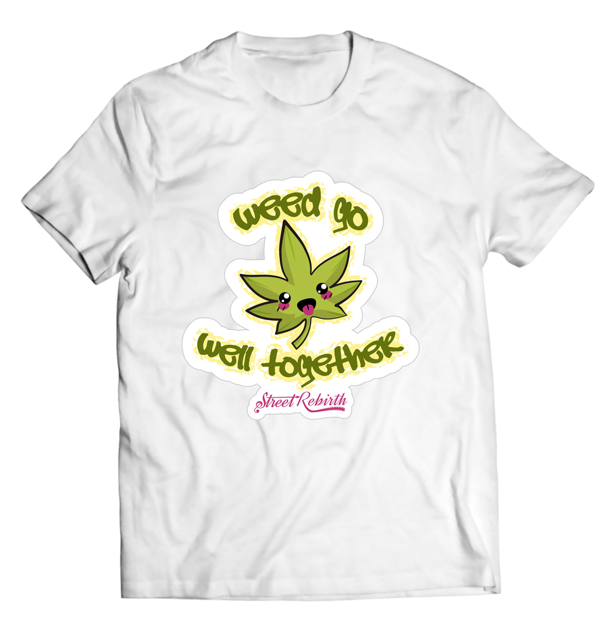 Unisex graphic T-shirt featuring an original humorous illustration