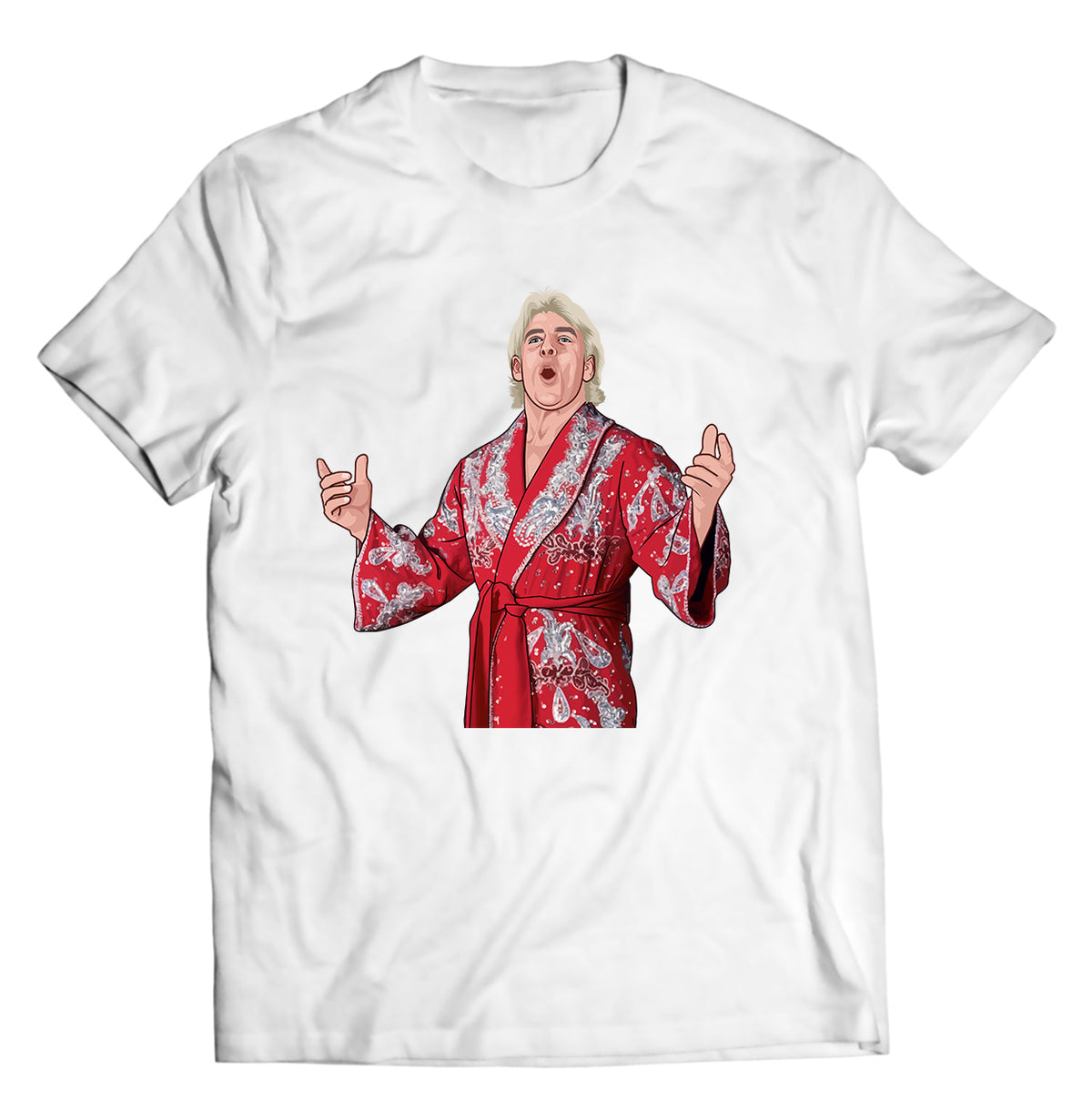 Unisex graphic T-shirt featuring an original wrestling animal-themed humorous illustration