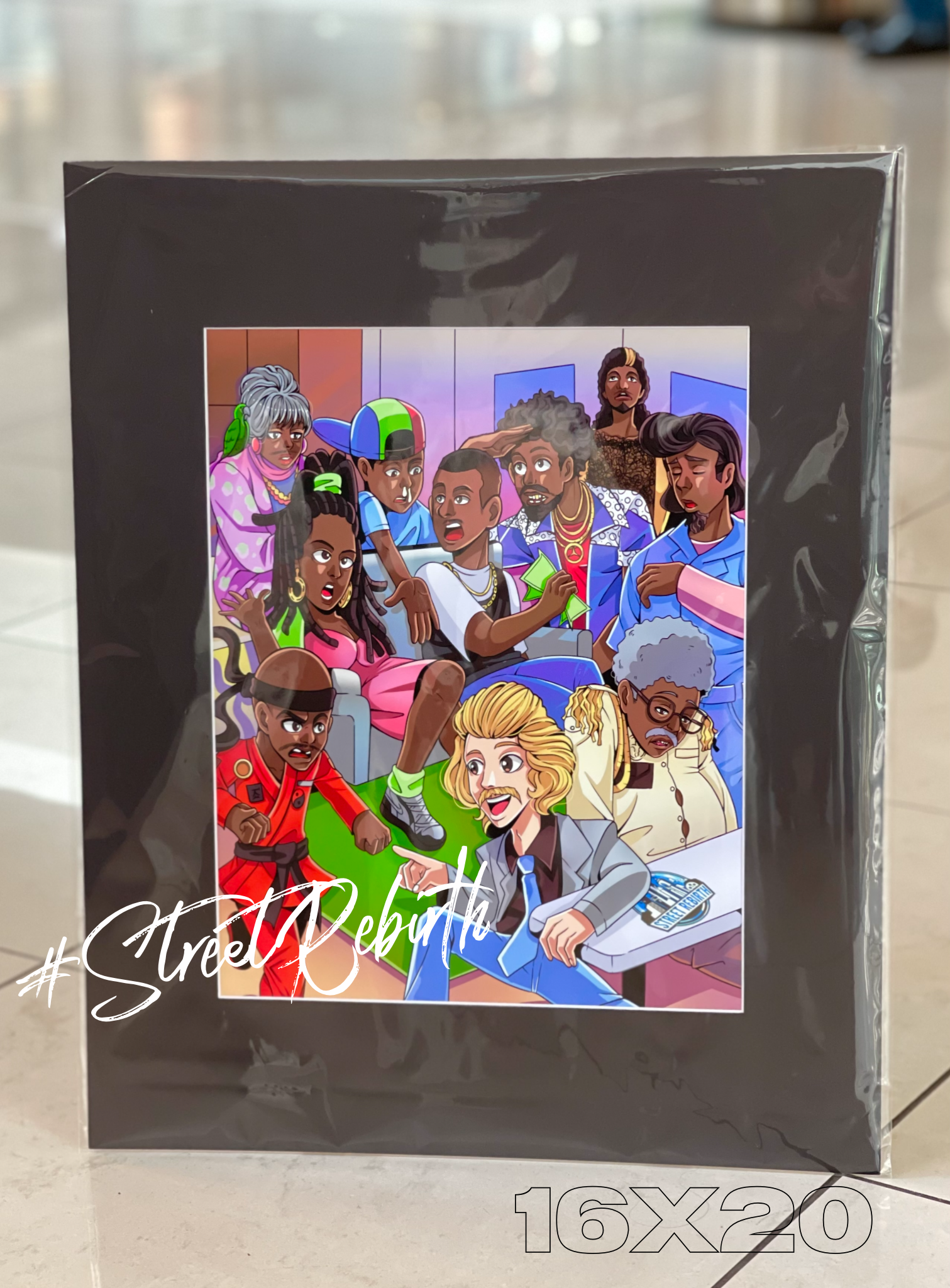 90s sitcom character iconic neighbor art print