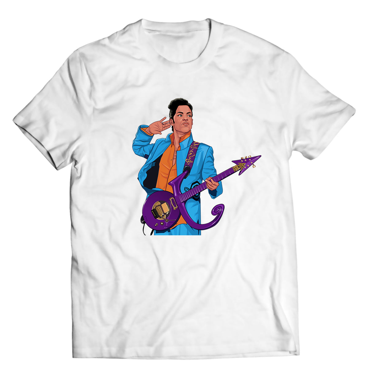 Unisex graphic T-shirt featuring an original music illustration