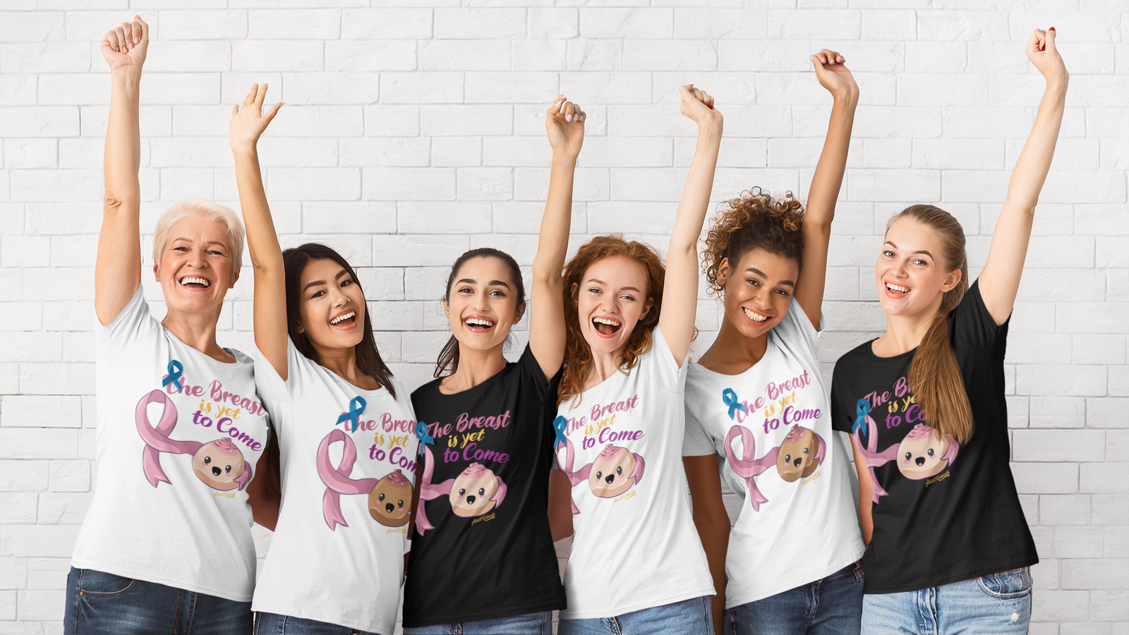 The Breast Is Yet to Come Shirt – Breast Cancer Awareness Graphic Tee – Funny Uplifting Pink Ribbon Design, Support & Survivor Apparel, DTG Printed