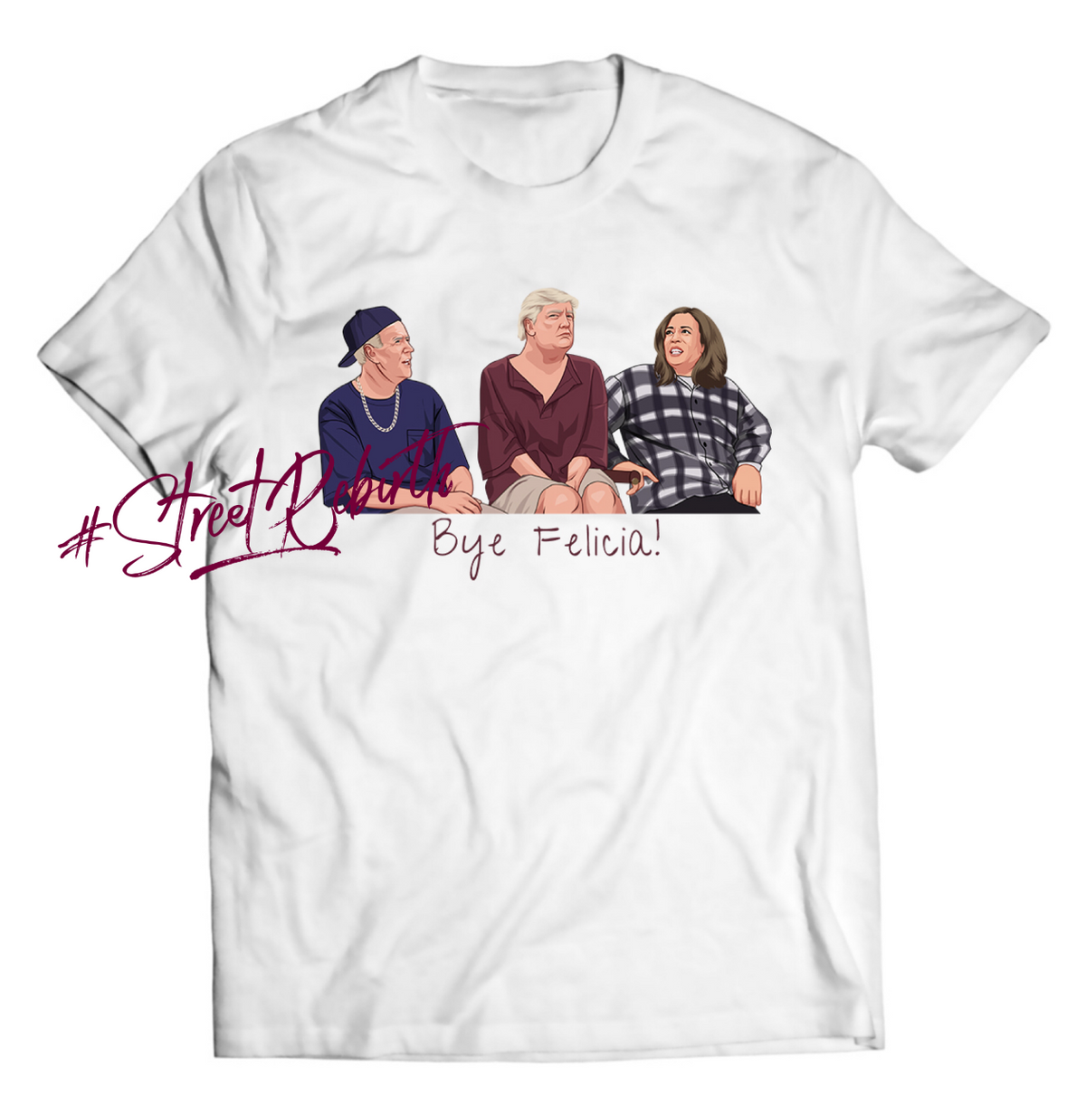 Unisex graphic T-shirt featuring an original humorous retro illustration