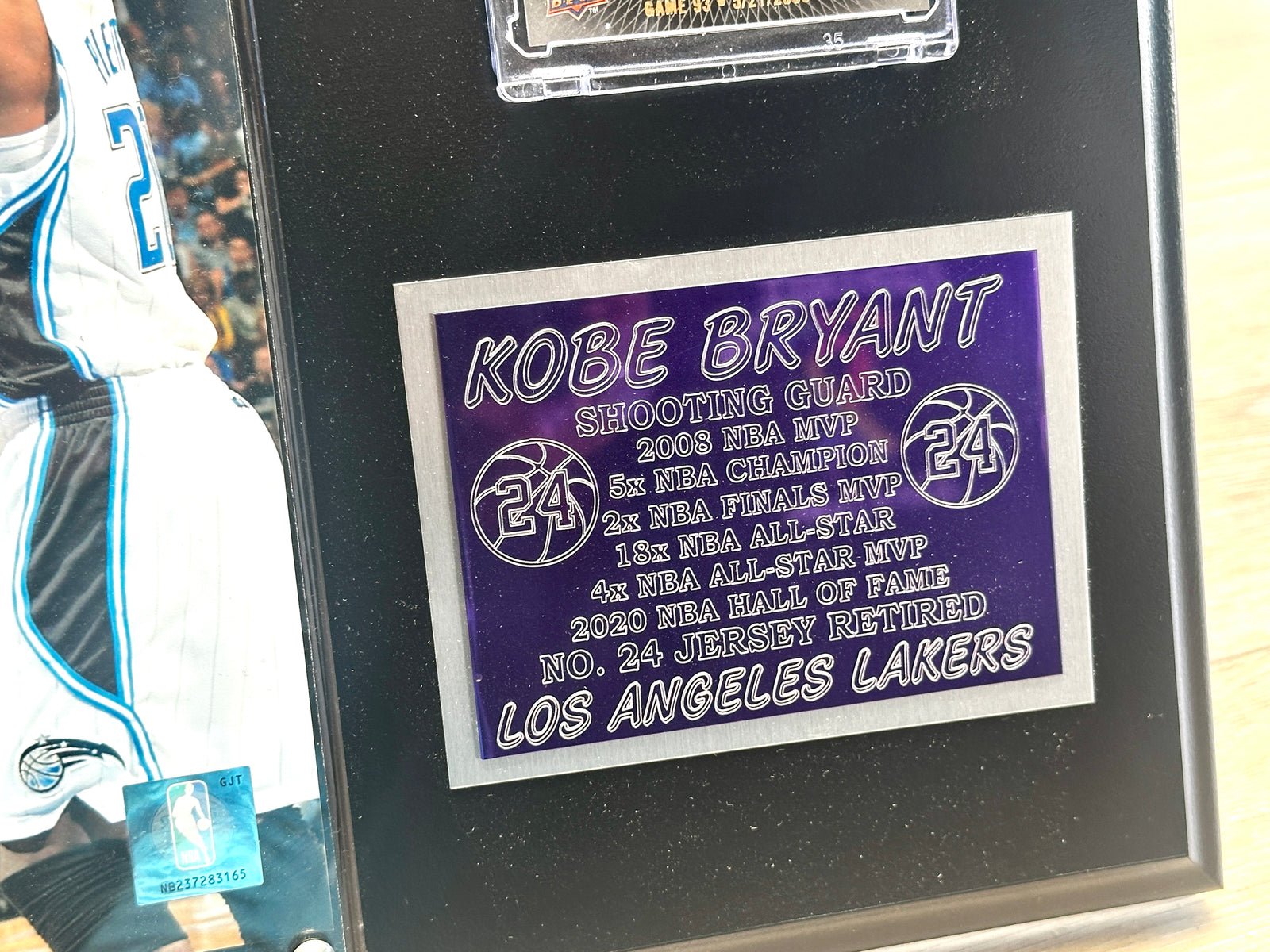 Kobe Bryant Los Angeles Lakers MVP Collectible Plaque