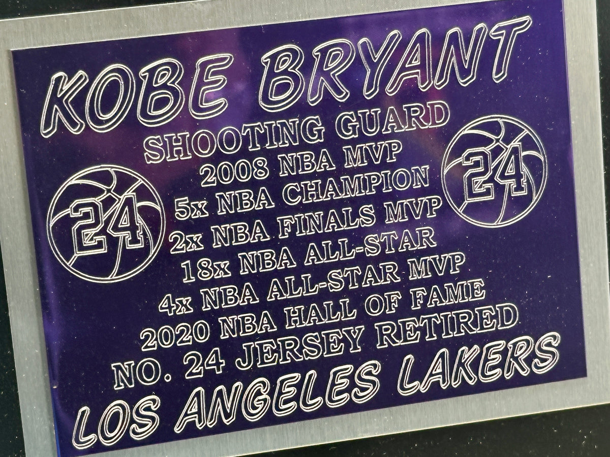 Kobe Bryant Los Angeles Lakers MVP Collectible Plaque