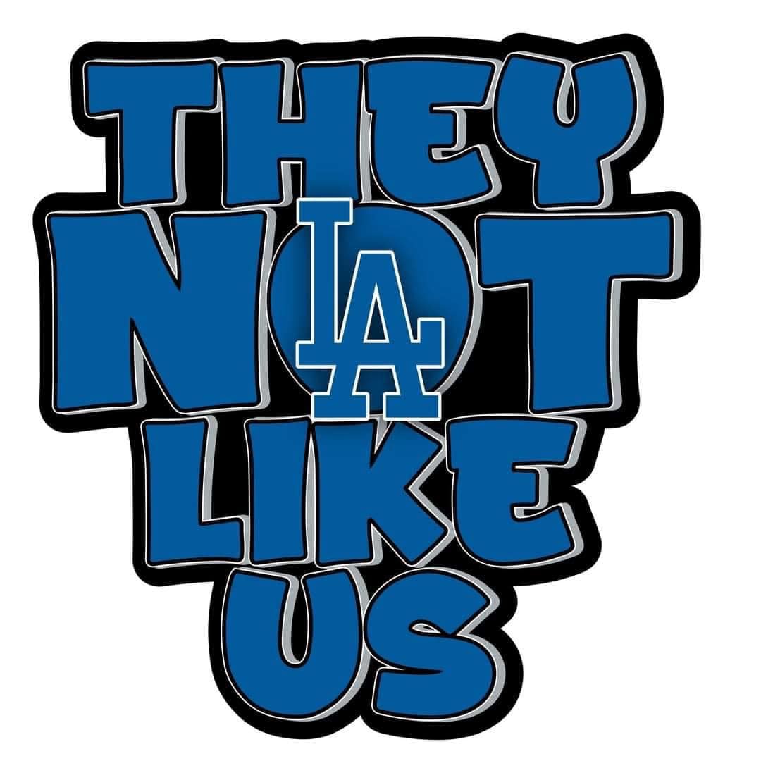 They Not Like Us Dodgers Baseball Sticker – One 4 Inch Water Proof Vinyl Sticker – For Hydro Flask, Skateboard, Laptop, Planner, Car, Collecting, Gifting