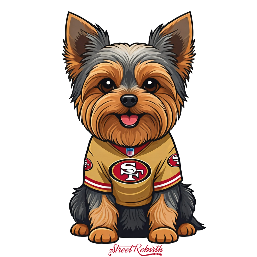 Waterproof vinyl sticker featuring an original football animal-themed humorous illustration
