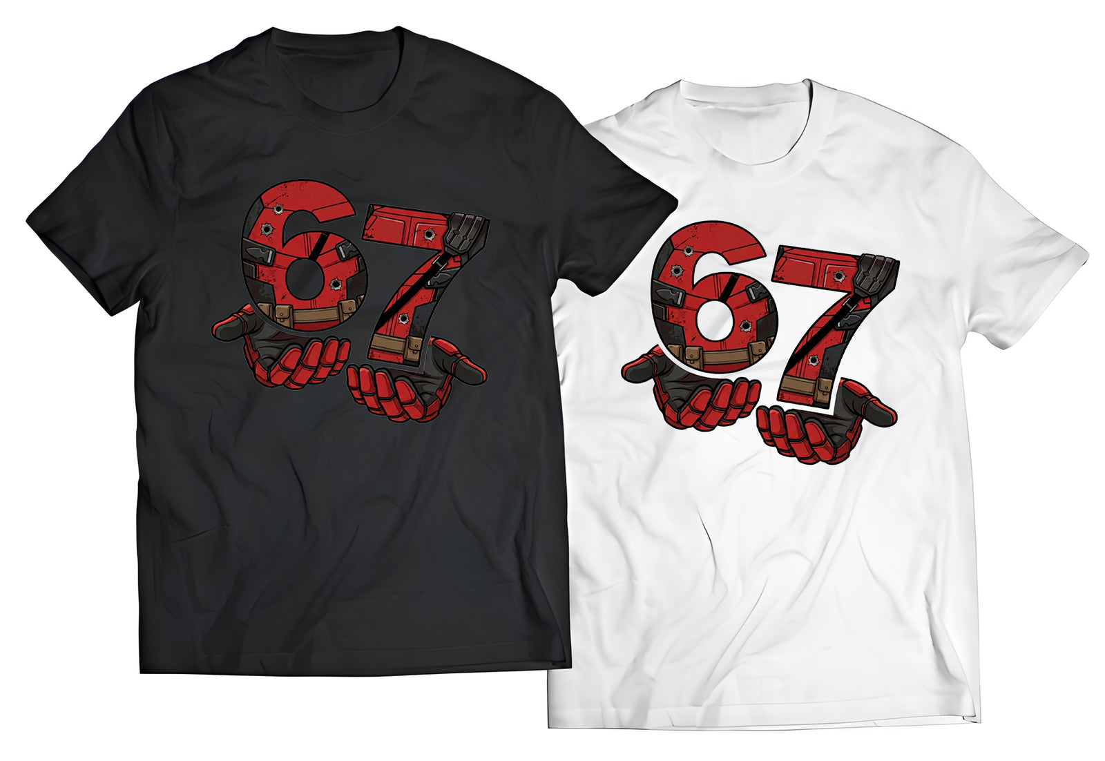 Deadpool "Merc 67" Tactical Graphic T-Shirt | Funny Anti-Hero & Comic Fashion