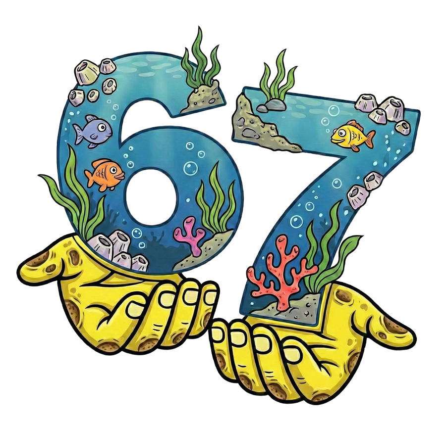 Waterproof vinyl sticker featuring an original humorous retro cartoon-style illustration