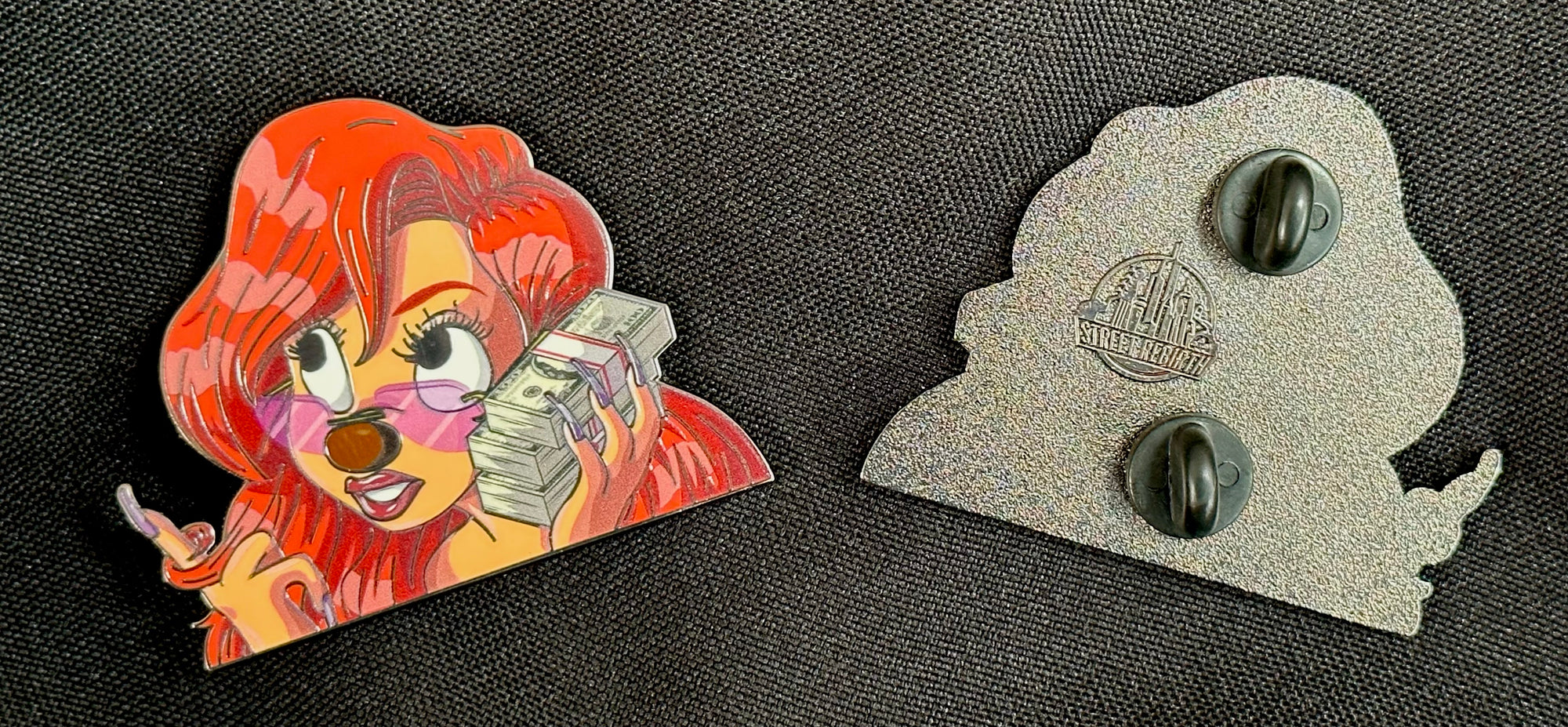 Roxanne with Money Stack Enamel Pin – A Bold Take on a Disney Icon